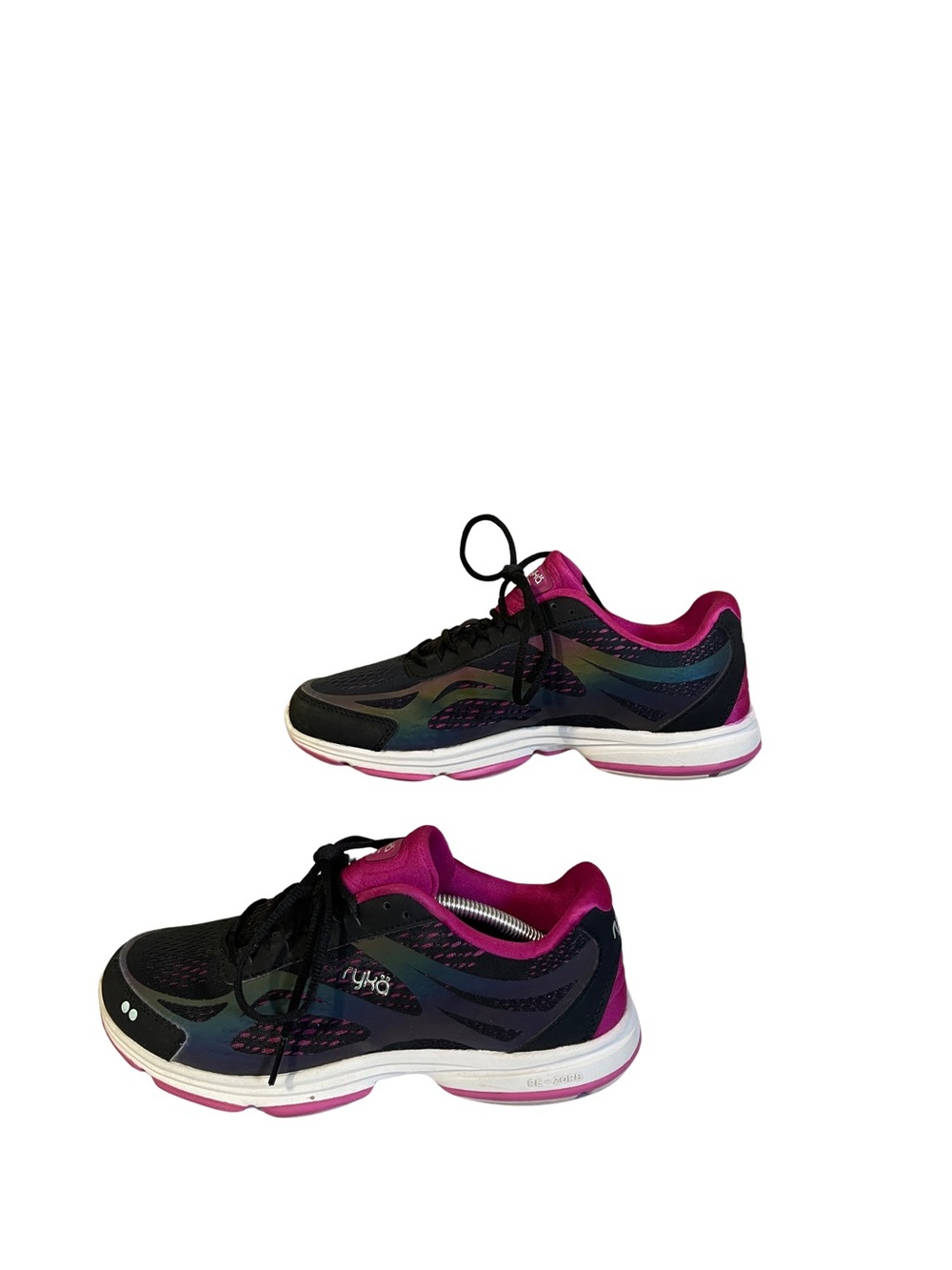 Ryka Devotion Plus 2 Black and Hot Pink Women's performance Athletic Sneakers - Picture 2 of 8